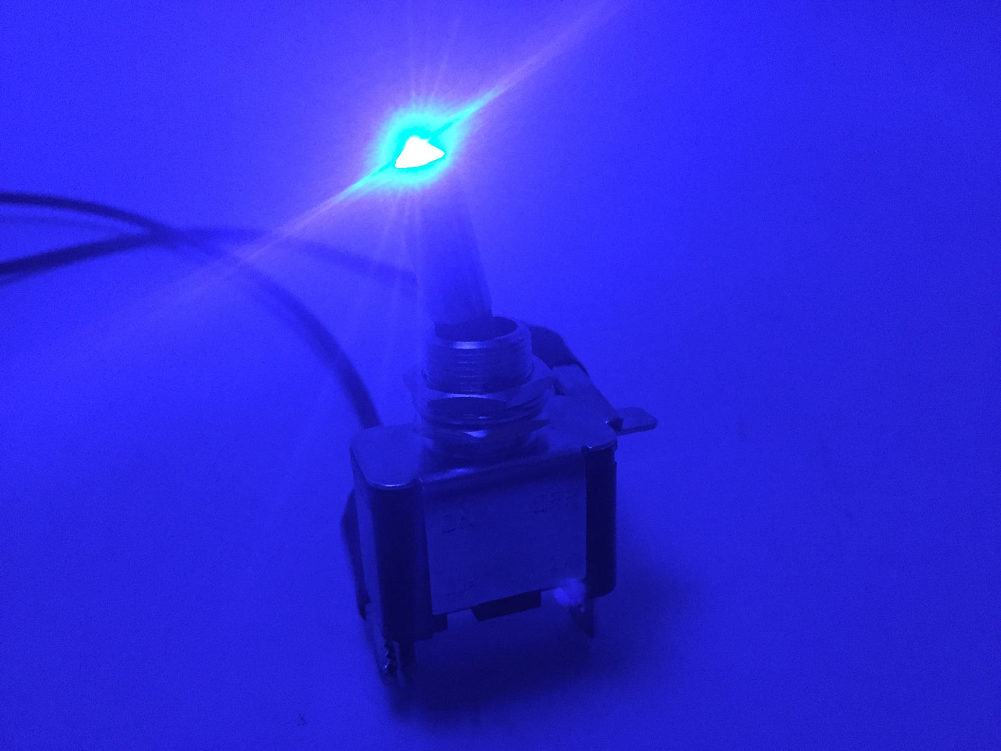 Pactrade Marine Boat Automotive Car 12V 20A Blue Dot LED Toggle Switch SPST ON/OFF