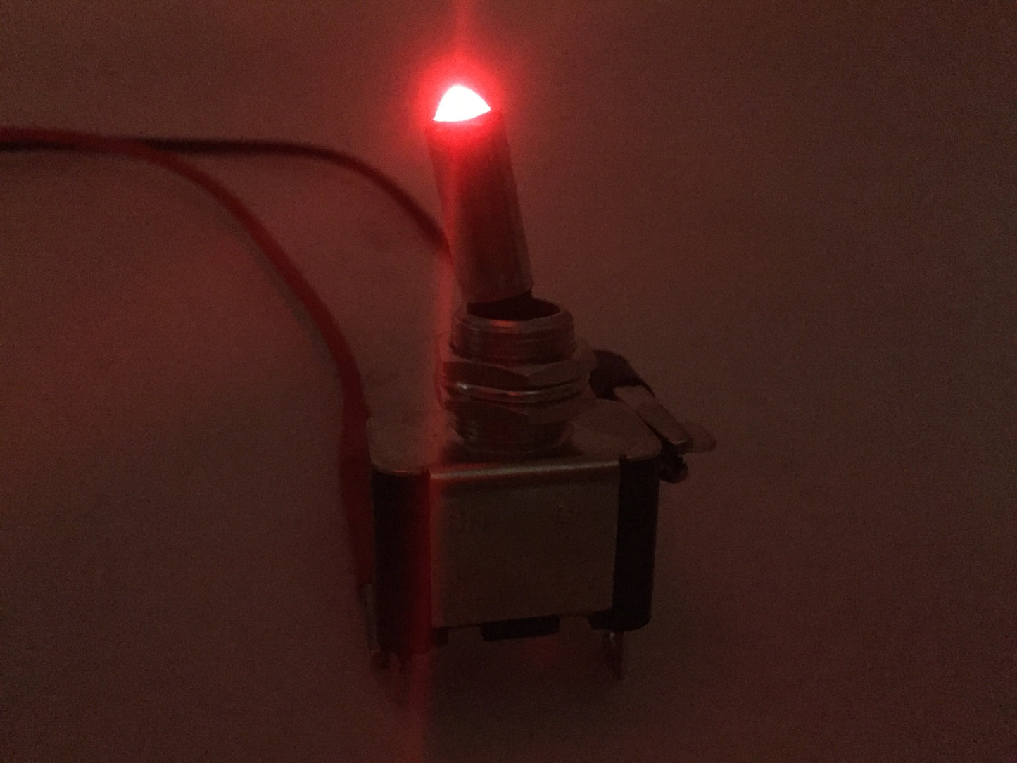 Pactrade Marine Boat Automotive Car 12V 20A Red Dot LED Toggle Switch Control SPST ON/OFF