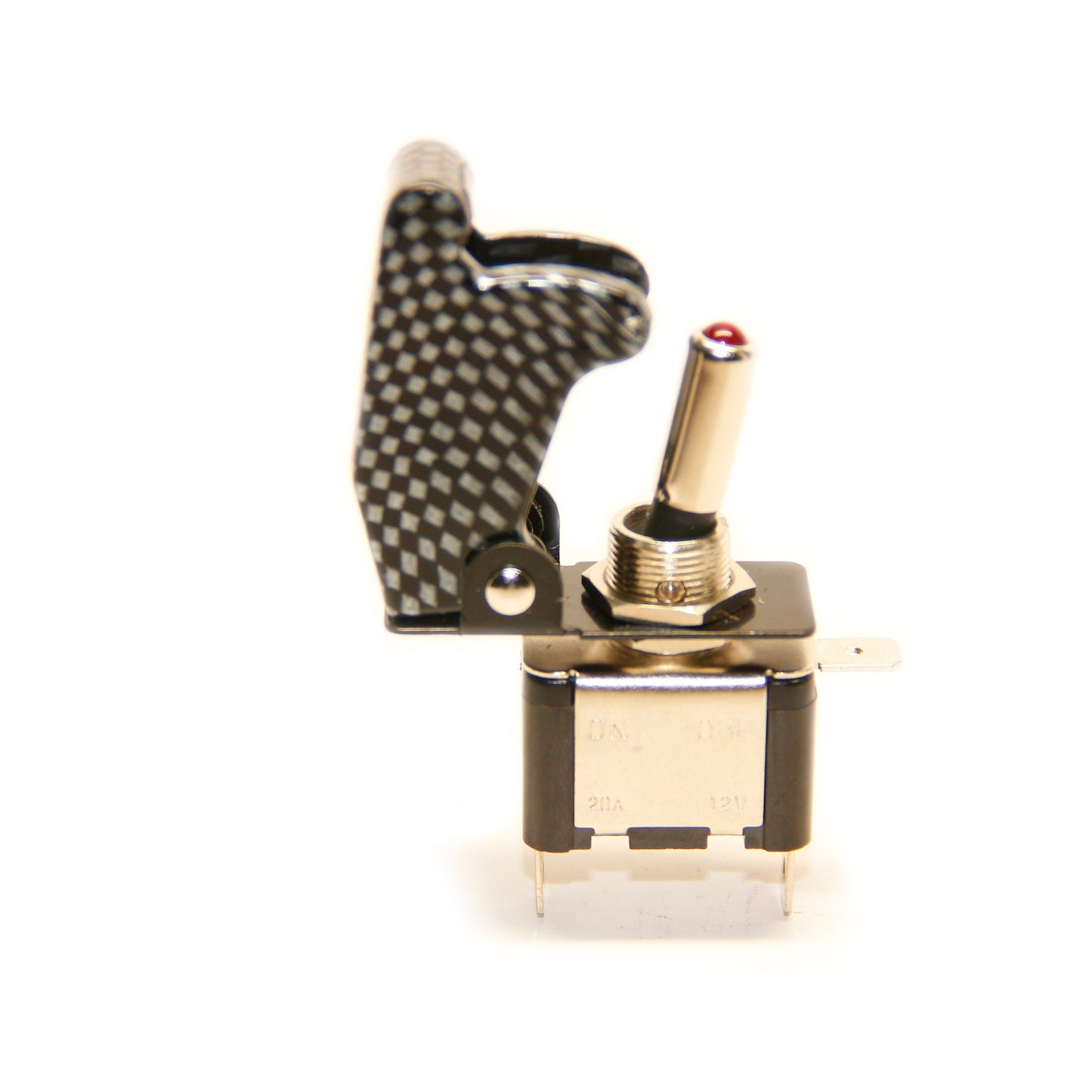 Pactrade Marine Red LED Dot Toggle Switch and Safety Switch Flip Cap Cover