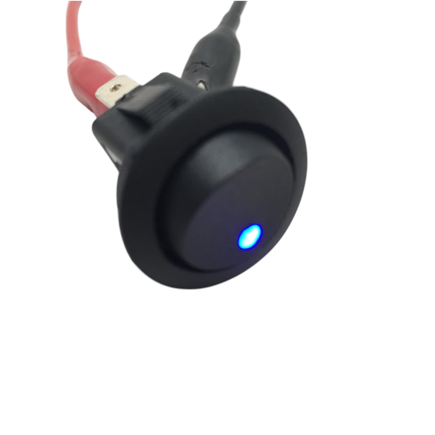Pactrade Marine 5 PCS Boat Automotive Car Round Blue Dot LED Rocker Switch SPST On/Off