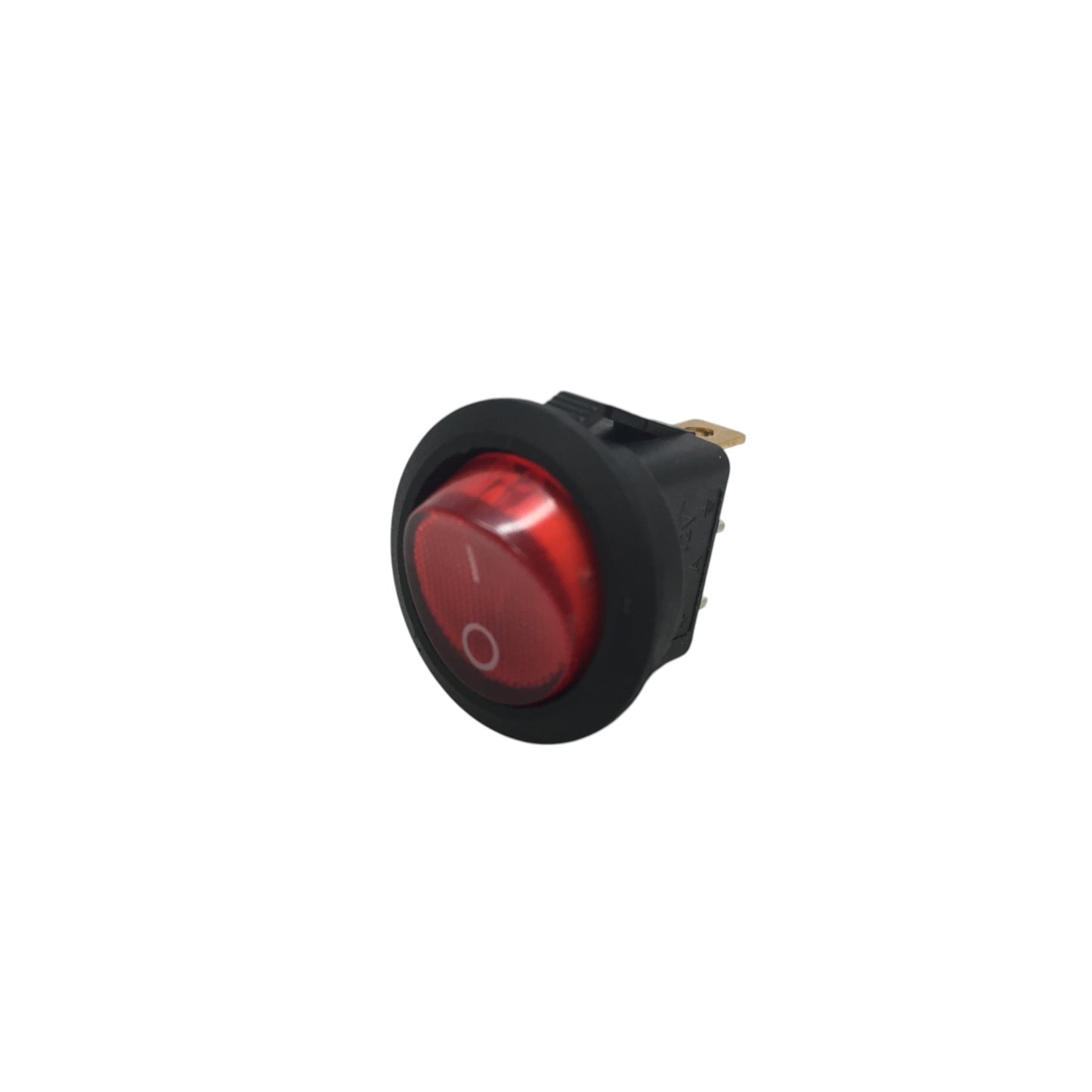 5 PCS Pactrade Marine Boat Automotive Car Small Round Red LED Rocker Switch SPST ON/OFF