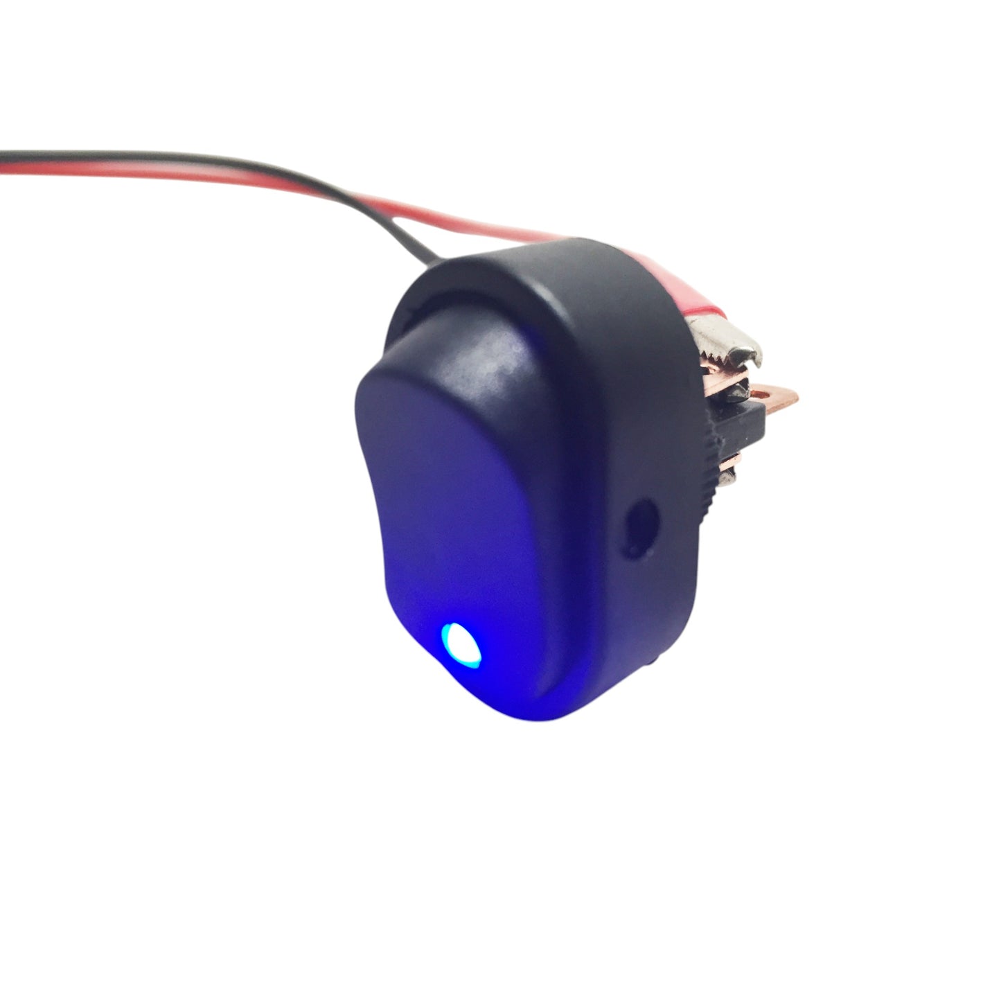 Pactrade Marine 10 x Blue LED Light 12V 30A On-Off Rocker SPST Switch For Auto Boat Car RV