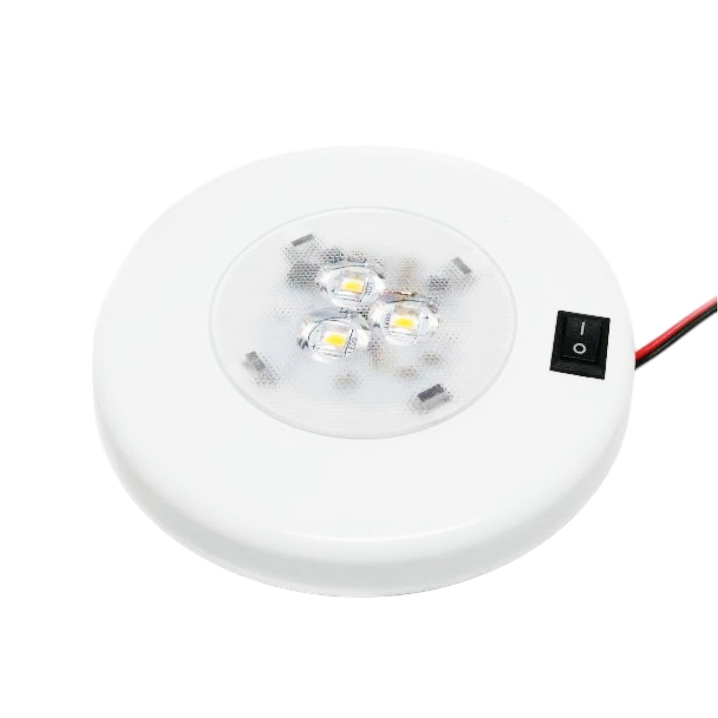 Pactade Marine RV Car Bus 4" Diameter 3W LED Downlight with Switch Warm White