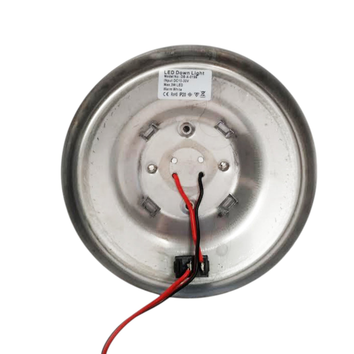 Pactade Marine RV Car Bus 4" Diameter 3W LED Downlight with Switch Warm White