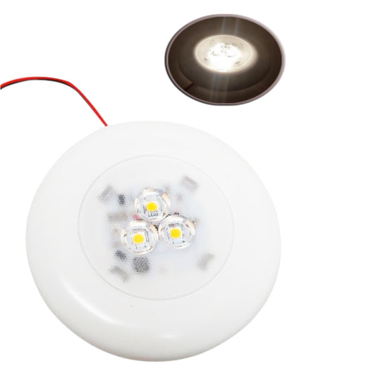 Pactade Marine RV Car Truck Bus 4" Diameter 3W LED Downlight Warm White 10-30V