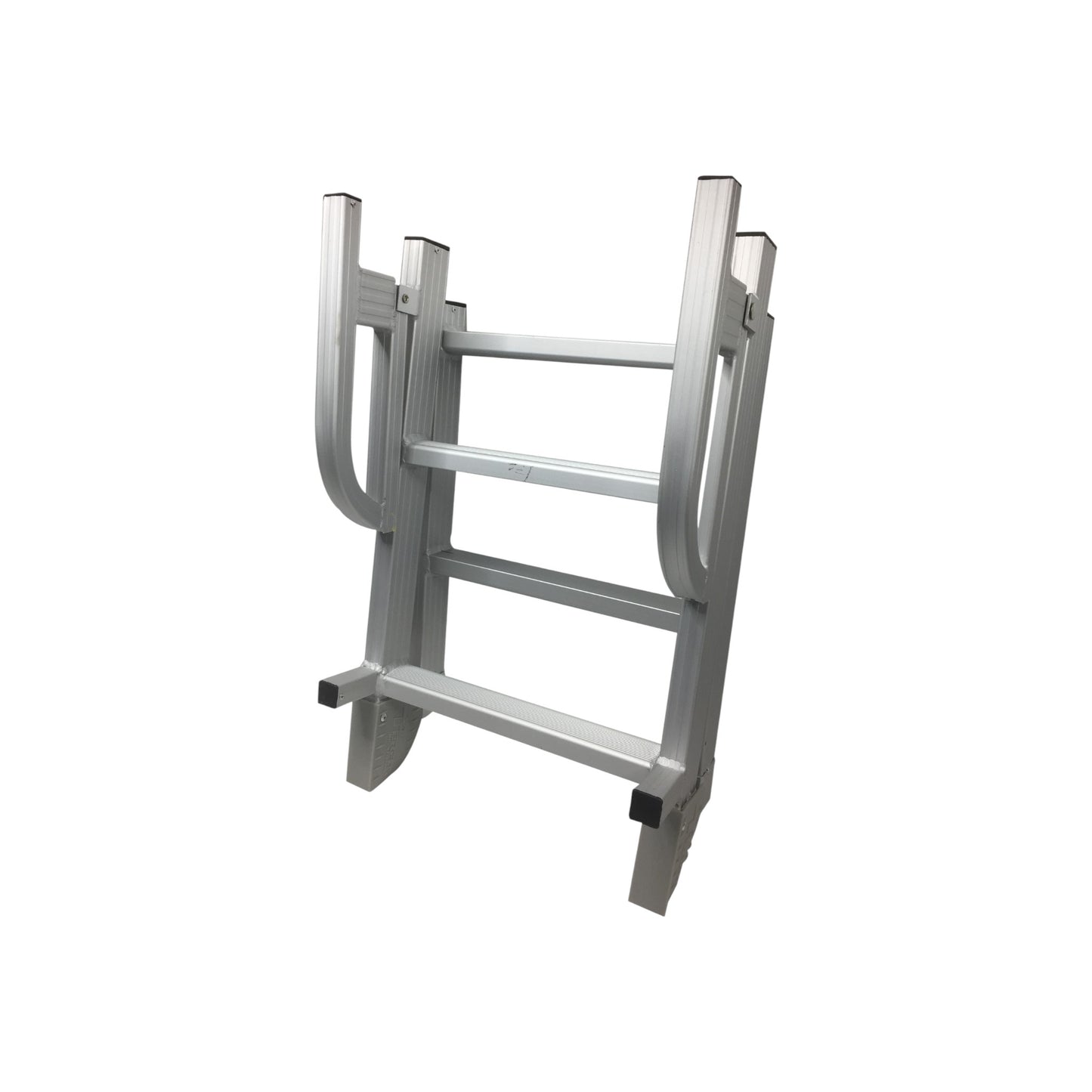Pactrade Marine Pontoon Boat Folding Boarding 4-step Ladder Aluminum
