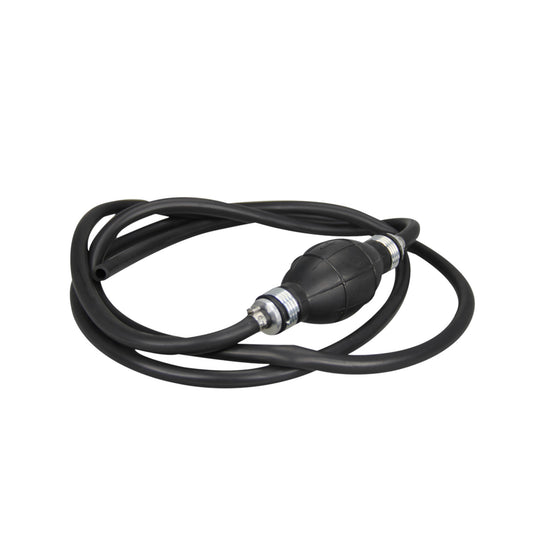 Pactrade Marine Boat Kart Cargo Universal Rubber Pump Hose Assembly Fuel Line Pipe Outboard Boat with Primer Bulb With 6' Hose Black (10mm)