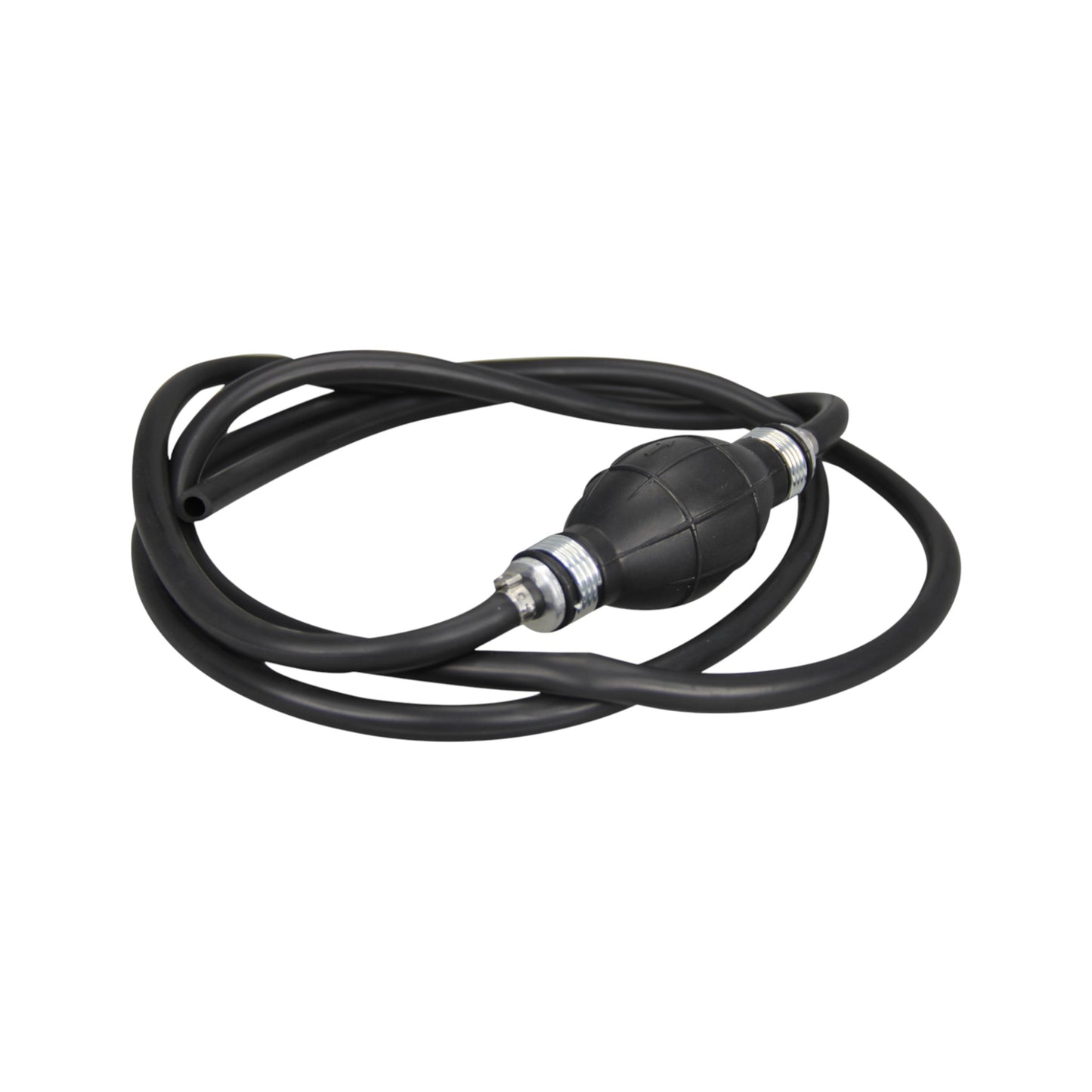 Pactrade Marine Boat Kart Cargo Universal Rubber Pump Hose Assembly Fuel Line Pipe Outboard Boat with Primer Bulb With 6' Hose Black (8mm)