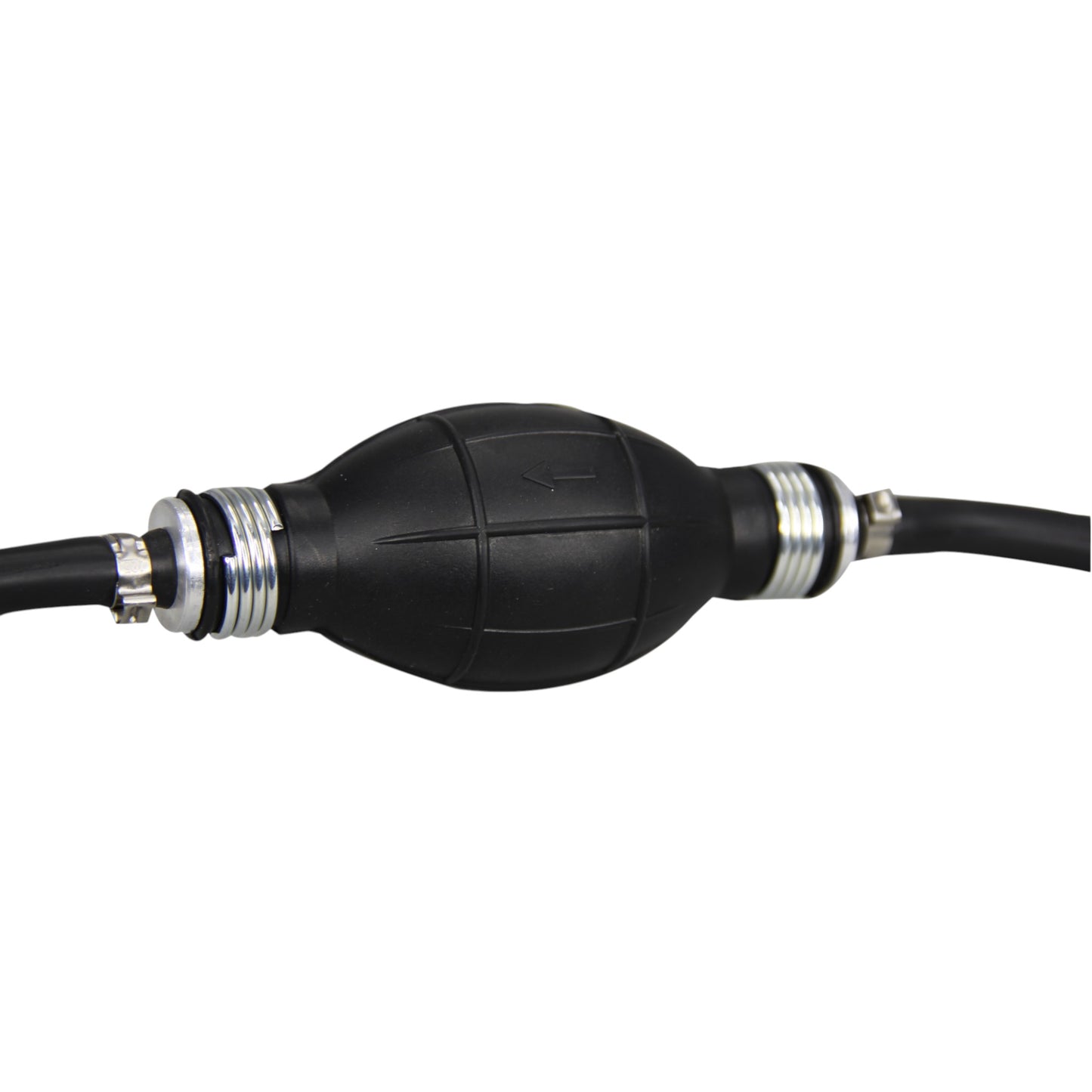 Pactrade Marine Boat Kart Cargo Universal Rubber Pump Hose Assembly Fuel Line Pipe Outboard Boat with Primer Bulb With 6' Hose Black (8mm)