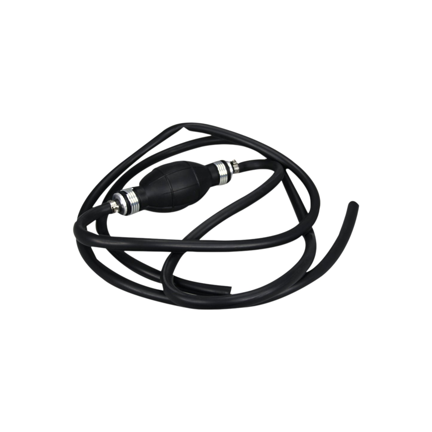 Pactrade Marine Boat Kart Cargo Universal Rubber Pump Hose Assembly Fuel Line Pipe Outboard Boat with Primer Bulb With 6' Hose Black (8mm)