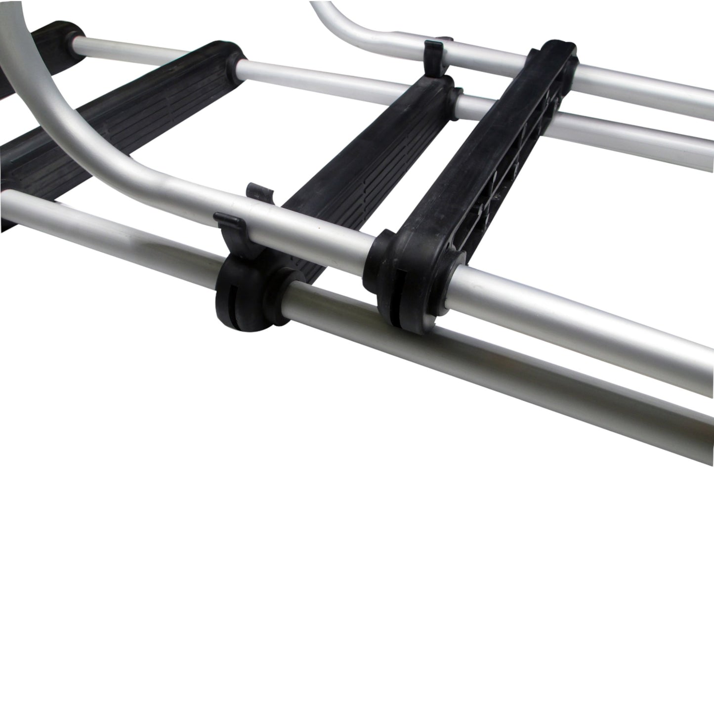 Pactrade Marine Pontoon Boat Removable Folding Ladder 5 Step Anodized Aluminum Tubing 300lbs
