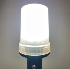 Pactrade Marine Boat LED All Round Anchor Navigation Stainless Steel Pole Light Black Base Clear Lens PA Housing 10-24VDC/2.5W Nature White 2NM Surface Mount IP:65 250LM RoHS CE Certified (7-3/4")