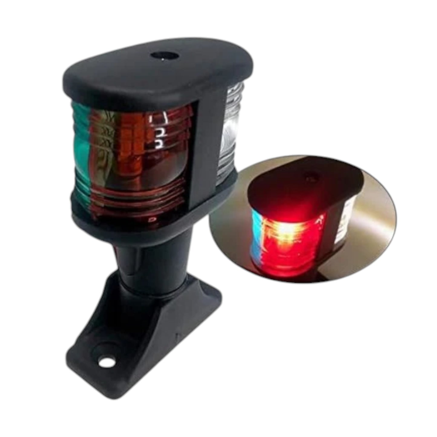 Pactrade Marine Boat Pontoon 4" Bi-Color Navigation Masthead Light LED Bulb 12V