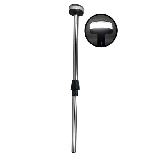 Pactrade Marine Boat LED All Round Anchor Plug-in Light Pole 22" (557.6mm) Collar USCG 2 NM SS