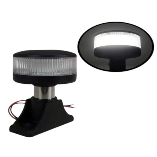 Pactrade Marine Boat LED All Round LED Navigation Light SS Pole 2.5 "H USCG 2NM Surface Mount