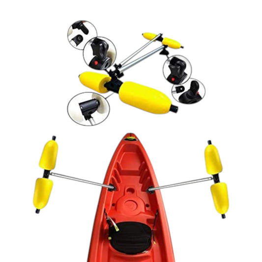 Pactrade Marine Boat Kayak Canoe Yellow PVC Outrigger Arms Stabilizer System Fishing