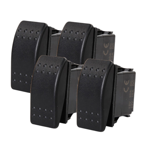 4 PCS Pactrade Marine Boat Bus RV Trailer Rocker Switch On-Off SPST 2 Pin Auto Car