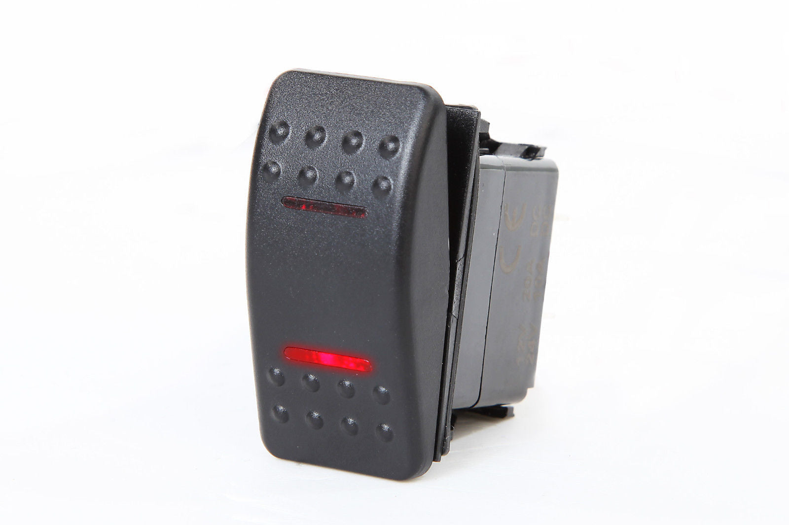 2 PCS MARINE BOAT TRAILER ROCKER SWITCH ON-OFF-ON SPDT 4 PIN 2 RED LED ...