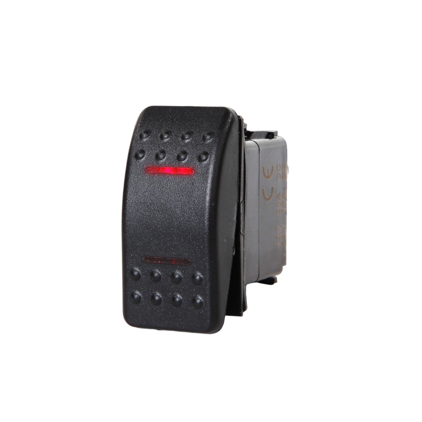 3 PCS Pactrade Marine Boat RV Rocker Switch ON-OFF-ON DPDT 7 Pin 2 Red LED Trailer