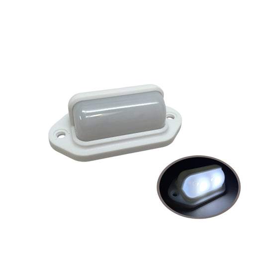 Pactrade Marine Boat LED RV White LED Companion Way Courtesy Light 2.6X1.3" White Housing