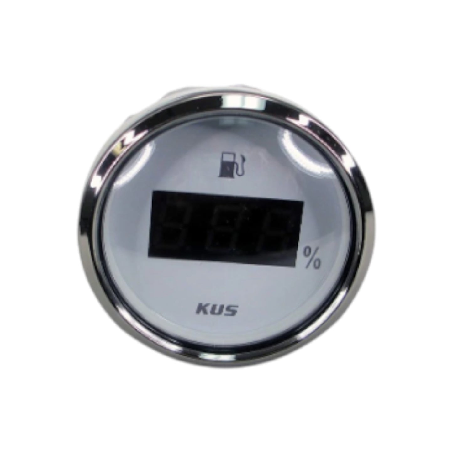 Pactrade Marine Boat Kus Digital Fuel Level Gauge Indicator 2'' 12V/24V 52mm 240-33ohms SS316 Bezel