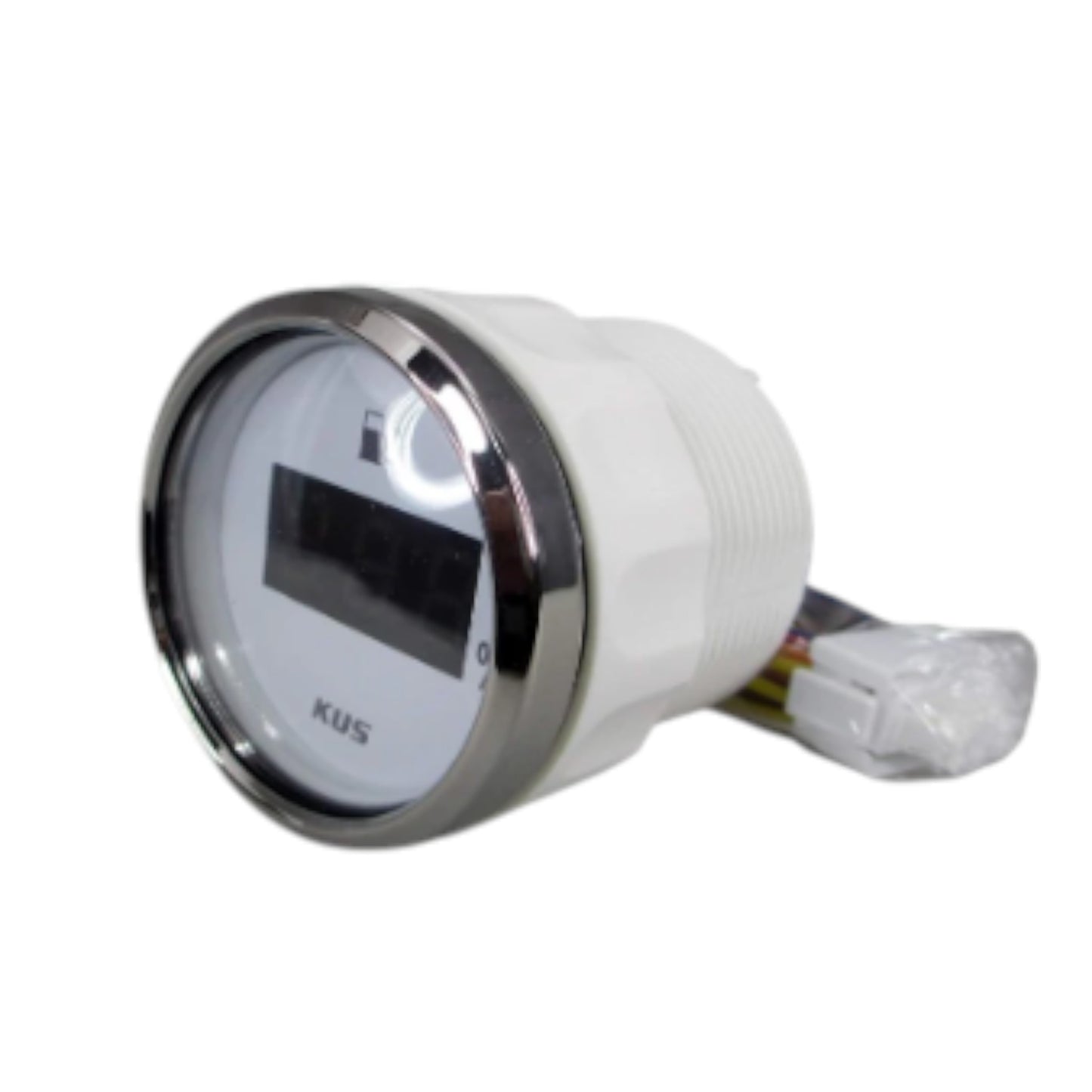 Pactrade Marine Boat Kus Digital Fuel Level Gauge Indicator 2'' 12V/24V 52mm 240-33ohms SS316 Bezel