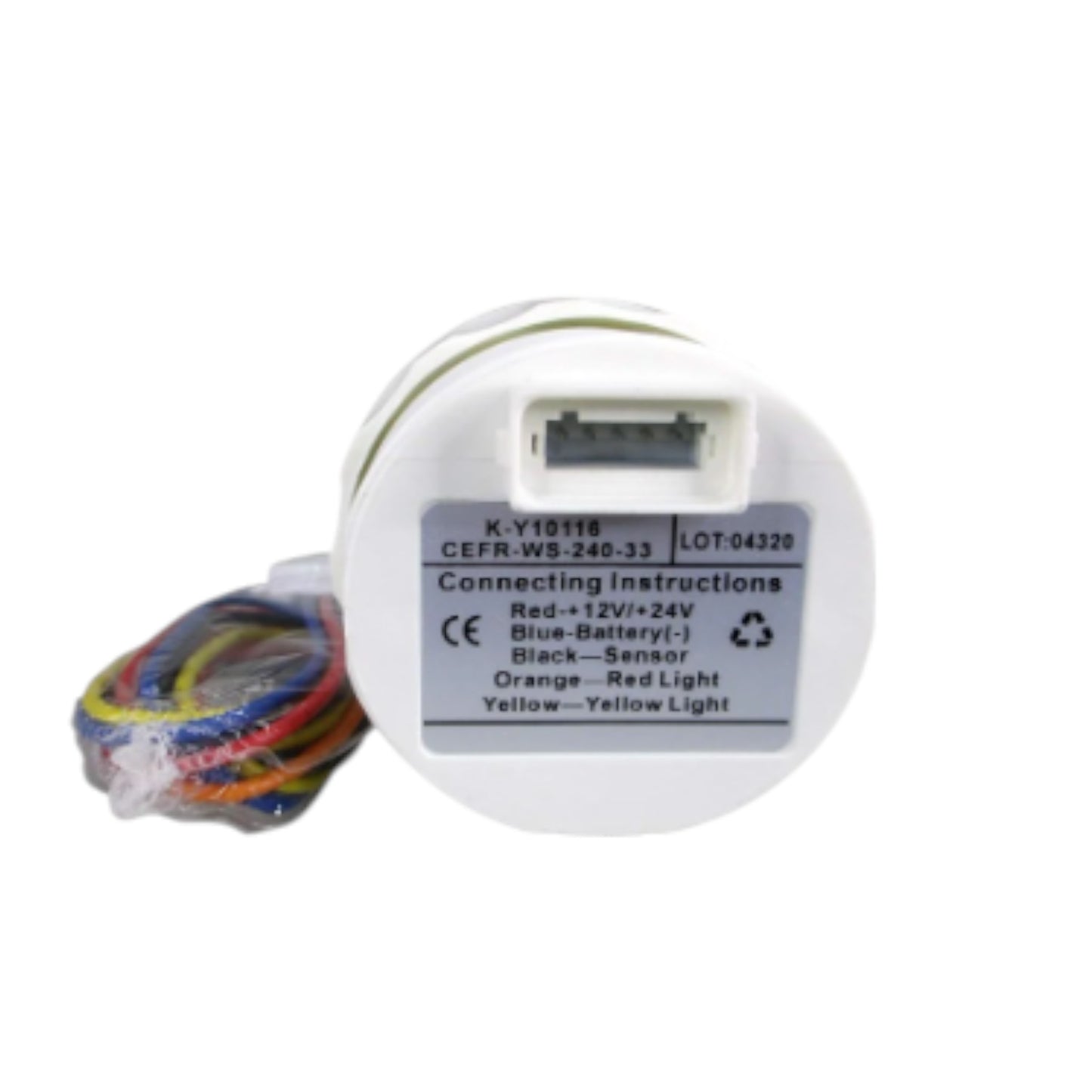 Pactrade Marine Boat Kus Digital Fuel Level Gauge Indicator 2'' 12V/24V 52mm 240-33ohms SS316 Bezel