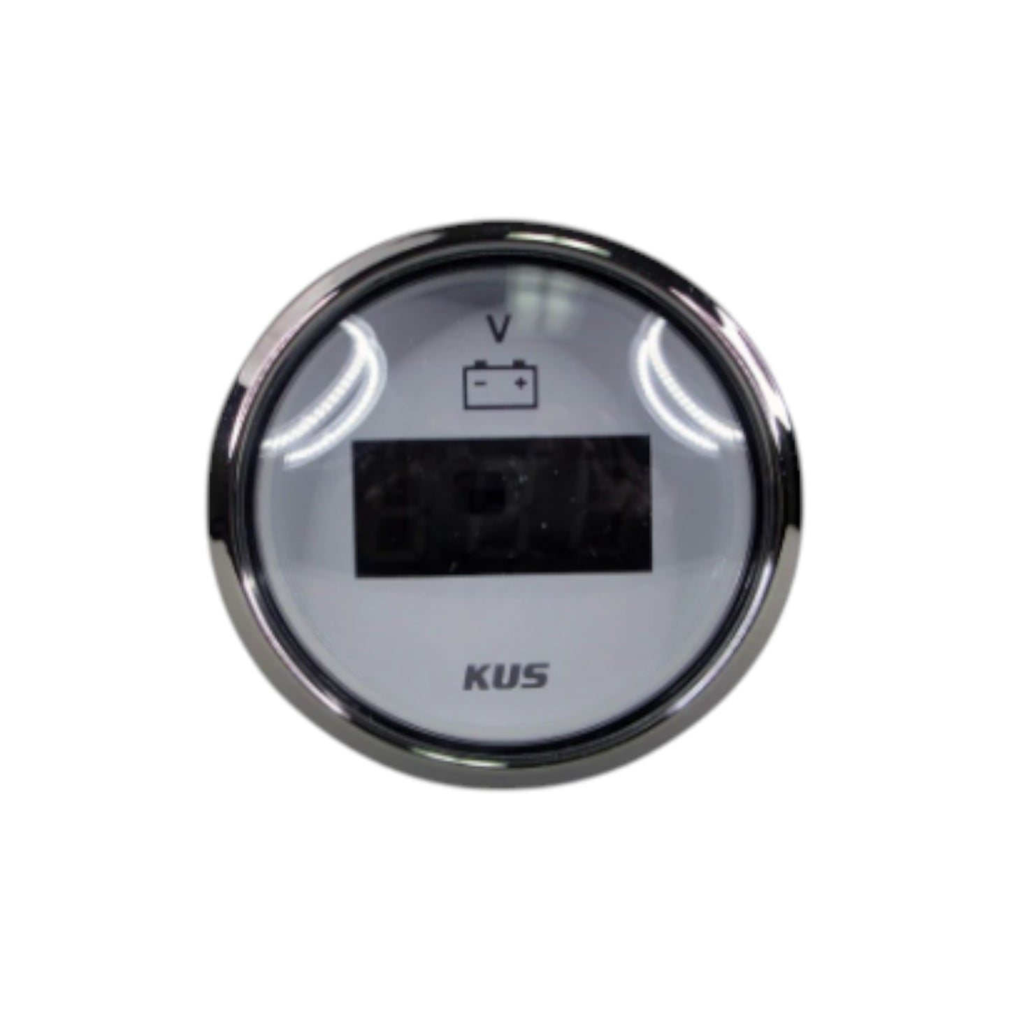 Pactrade Marine Boat Kus DN 52 mm Digital Voltmeter Gauge for Boat Outboard 2'' SS 316 Bezel 9-32V Display Range 12V/24V IP67