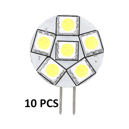 Pactrade Marine RV Trailer Replacement LED Bulb G4 Warm White Side Pin 23MM Dia. 10 PCS