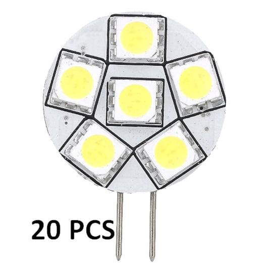 Pactrade Marine RV Trailer Replacement LED Bulb G4 Warm White Side Pin 23MM Dia. 20 PCS