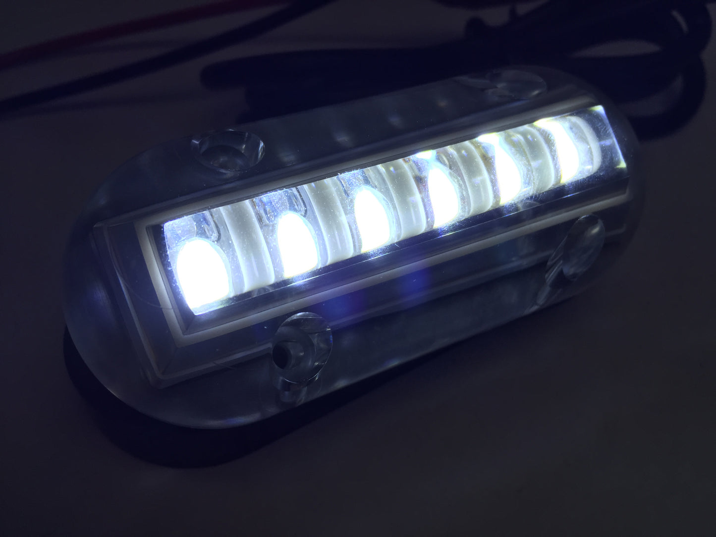 Pactrade Marine Ocean Bright Underwater Light Accent Surface Mount 6 LED 12V, White