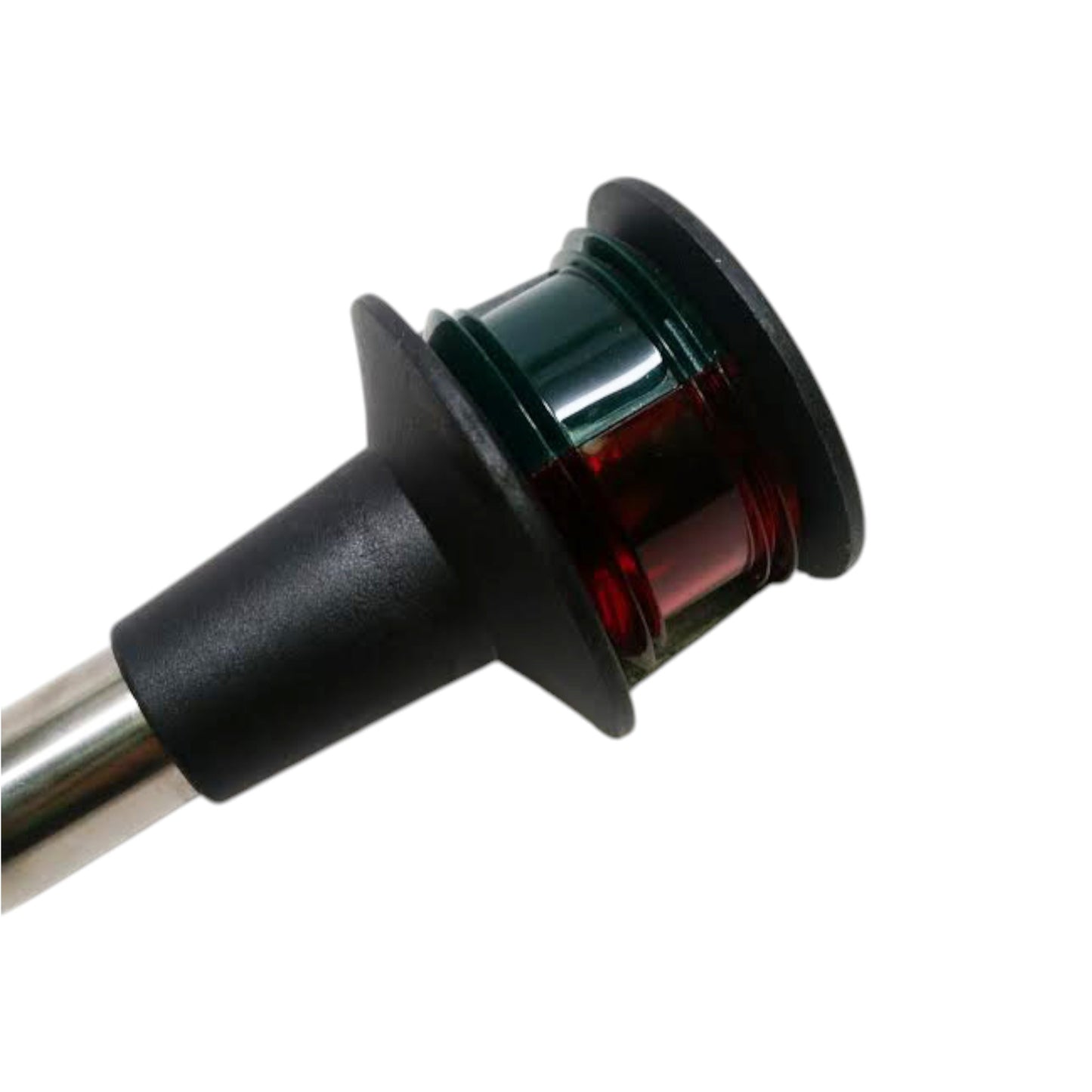 Pactrade Marine Boat Navigation Red Green Bicolor 12" Plug in Bow Light with Angled Pole
