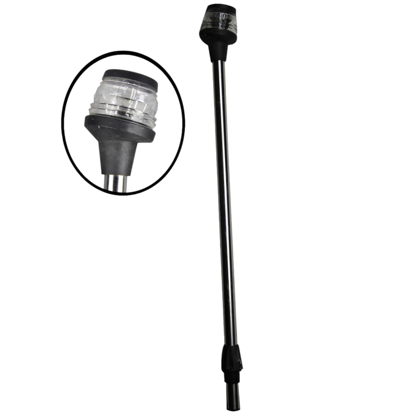 Pactrade Marine S.S 24" All-Round Stern Navigation Anchor Pole Light w/ Collar