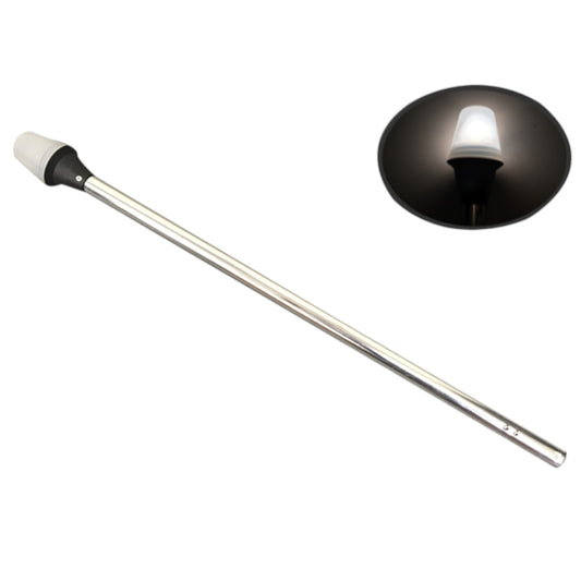 Pactrade Marine Navigation All-Round Long Stern Light 24" Plugin Aluminum Pole Warm White
