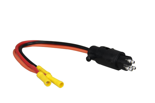 Pactrade Marine Boat Trolling Motor Male Plug Connector 3-Wire 10 Gauge 12-24V