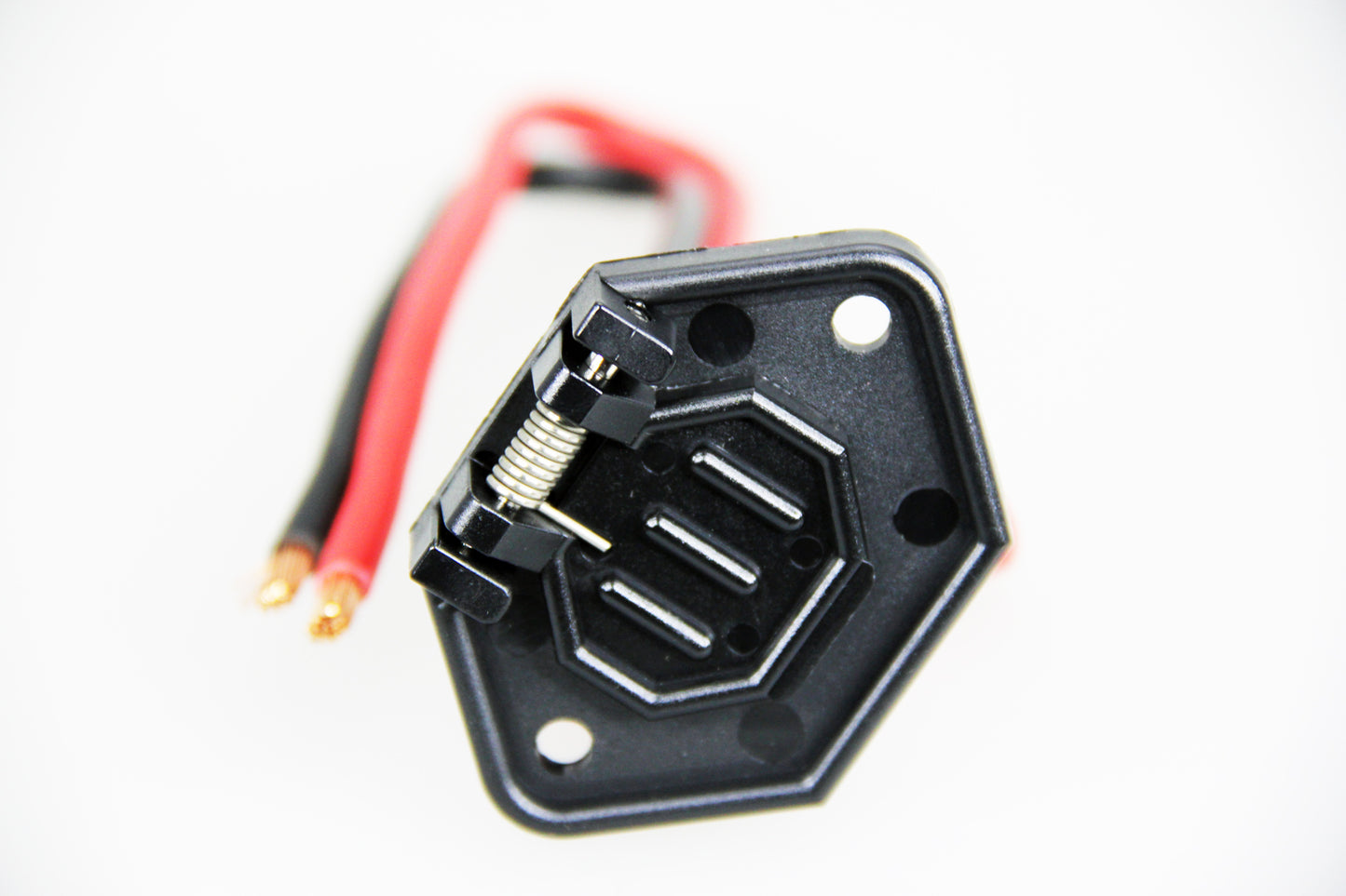 Pactrade Marine Boat Trolling Motor Male Connector 2-Wire 8 Gauge 12V Boat Side
