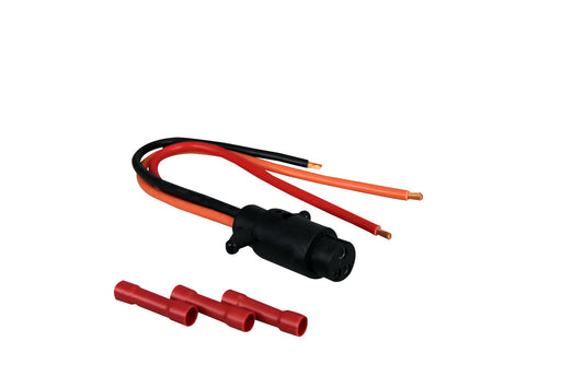 Pactrade Marine Boat Trolling Motor Female Connector 3-Wire 8 Gauge 12-24V