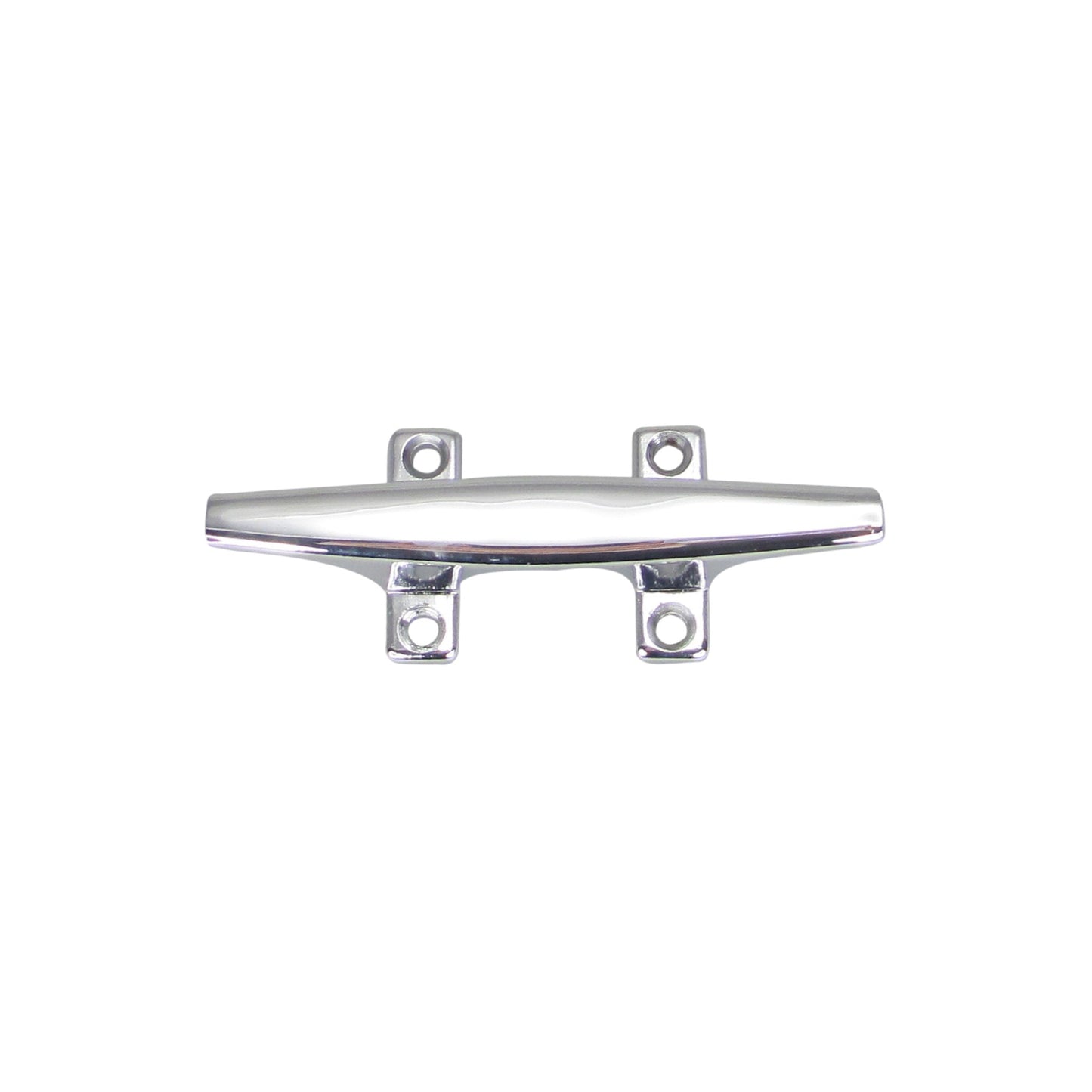 Pactrade Marine Boat Chrome Plated Flat Top Hollow Base Zamak 4-1/2'' Cleat for Docking