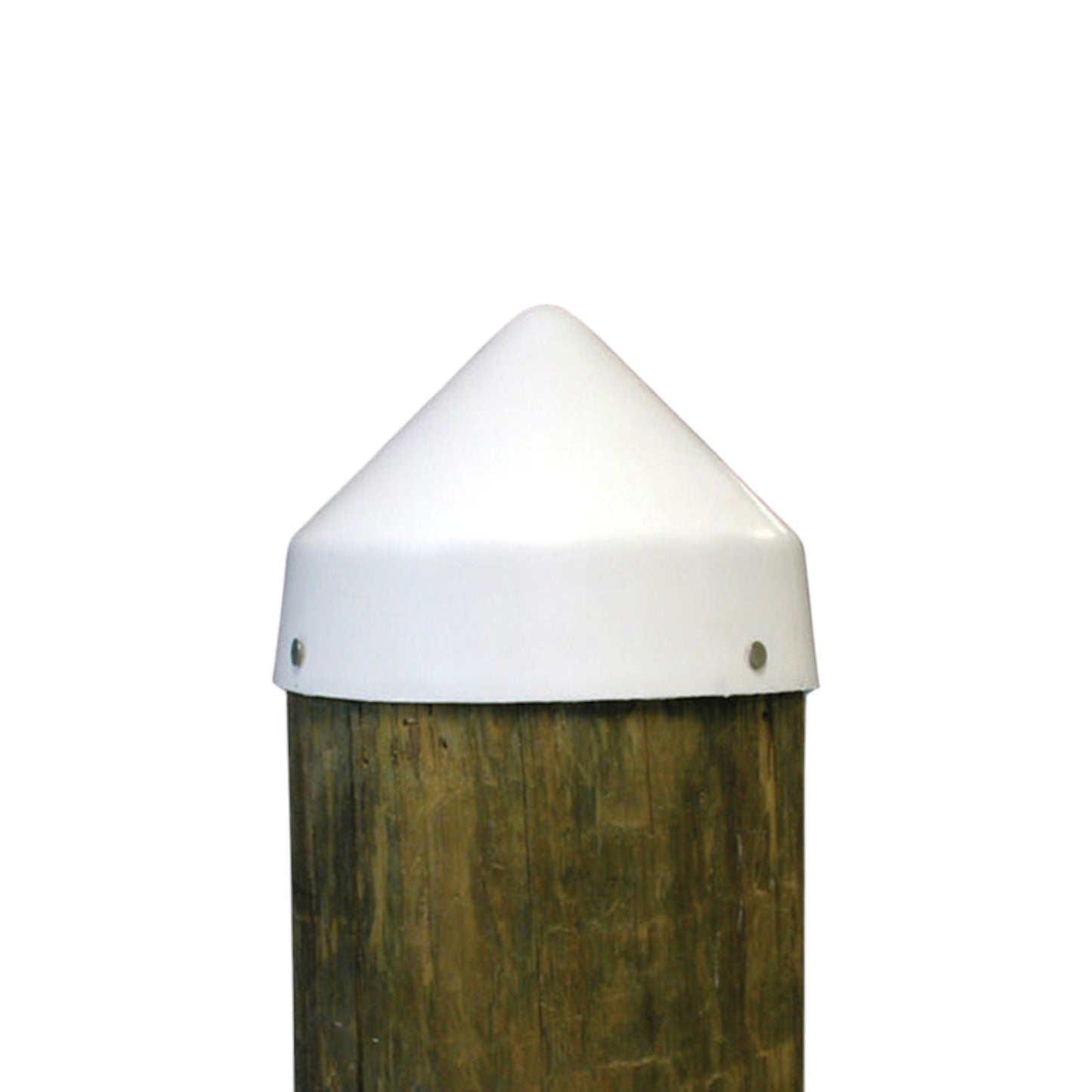 Pactrade Marine Boat Dock Post 7" White Piling Cone Cap Cover Plastic 4PCS