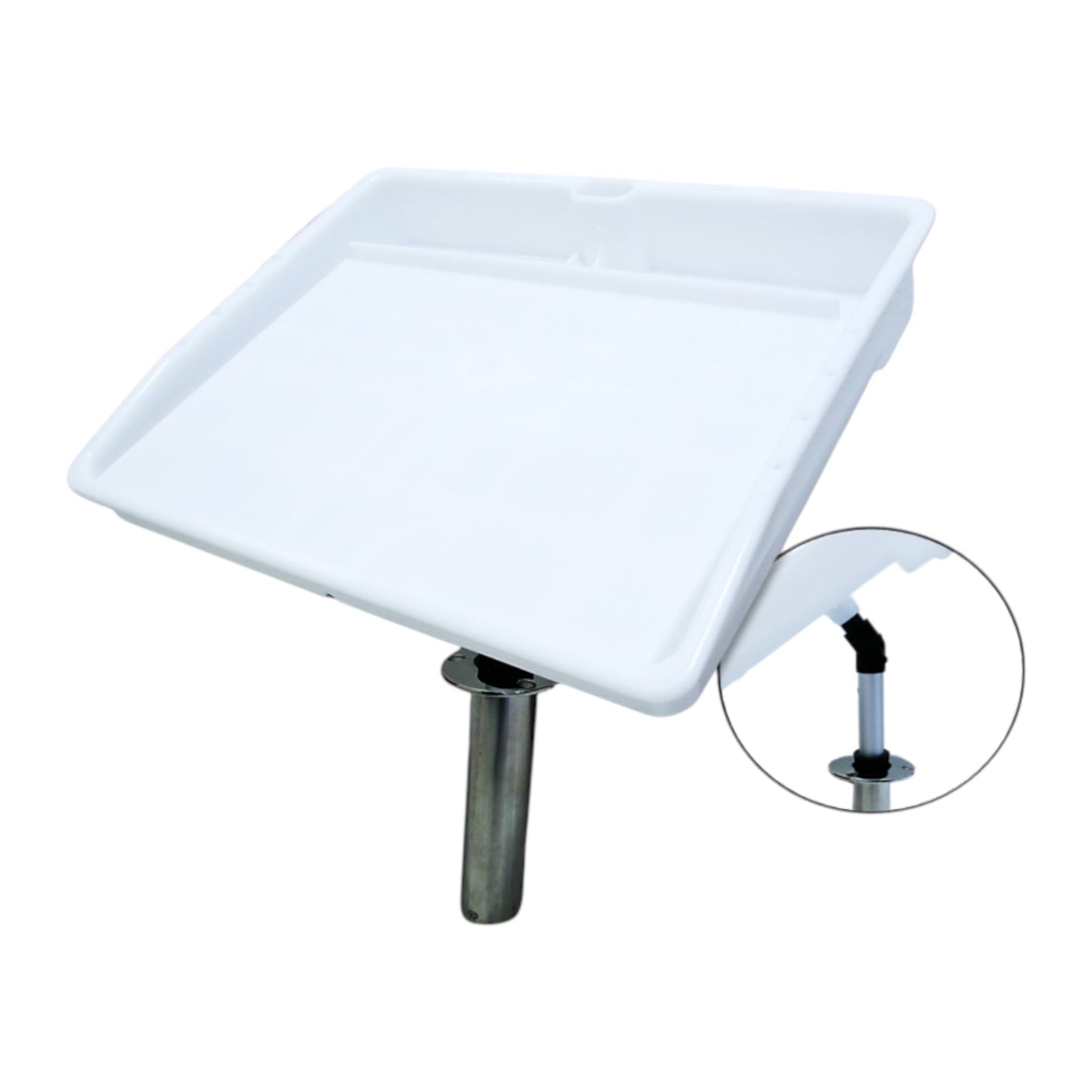Pactrade Marine Fishing Fillet Table Bait Cutting Board Single Rod Holder Mount