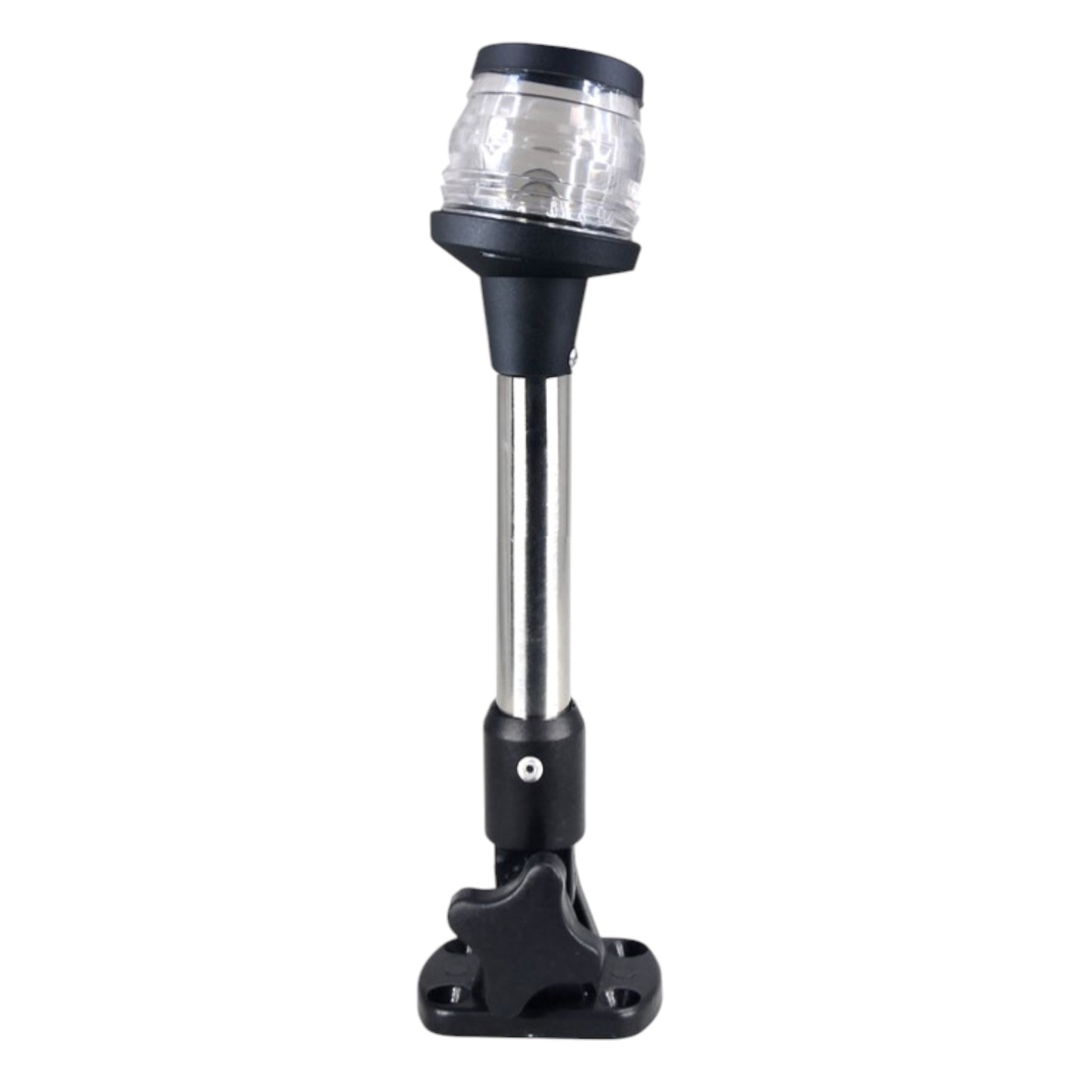 Pactrade Marine Boat Foldable All Round Anchor Light Stainless Steel Pole Warm White