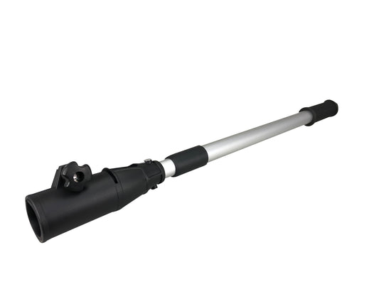 Pactrade Marine Boat Tiller Handle Extension Ergonomic Grip Anodized Aluminum Tubing Suitable for Outboard and Hand-Operated Universal Trolling Motor (Extendable 17.5" - 24.6")