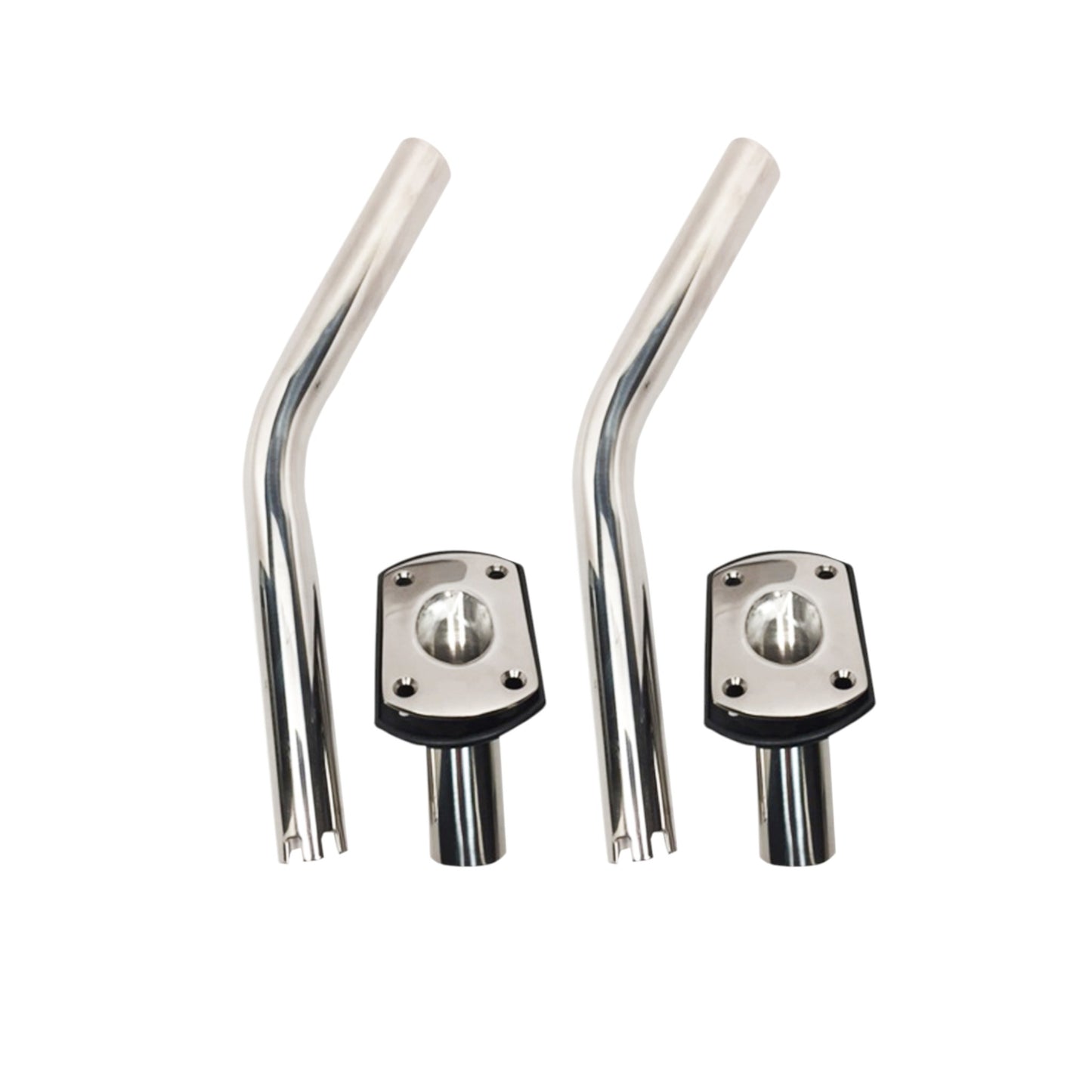 Pactrade Marine 2PCS S.S Boat Outrigger Pole Rod Holders Flush Mount