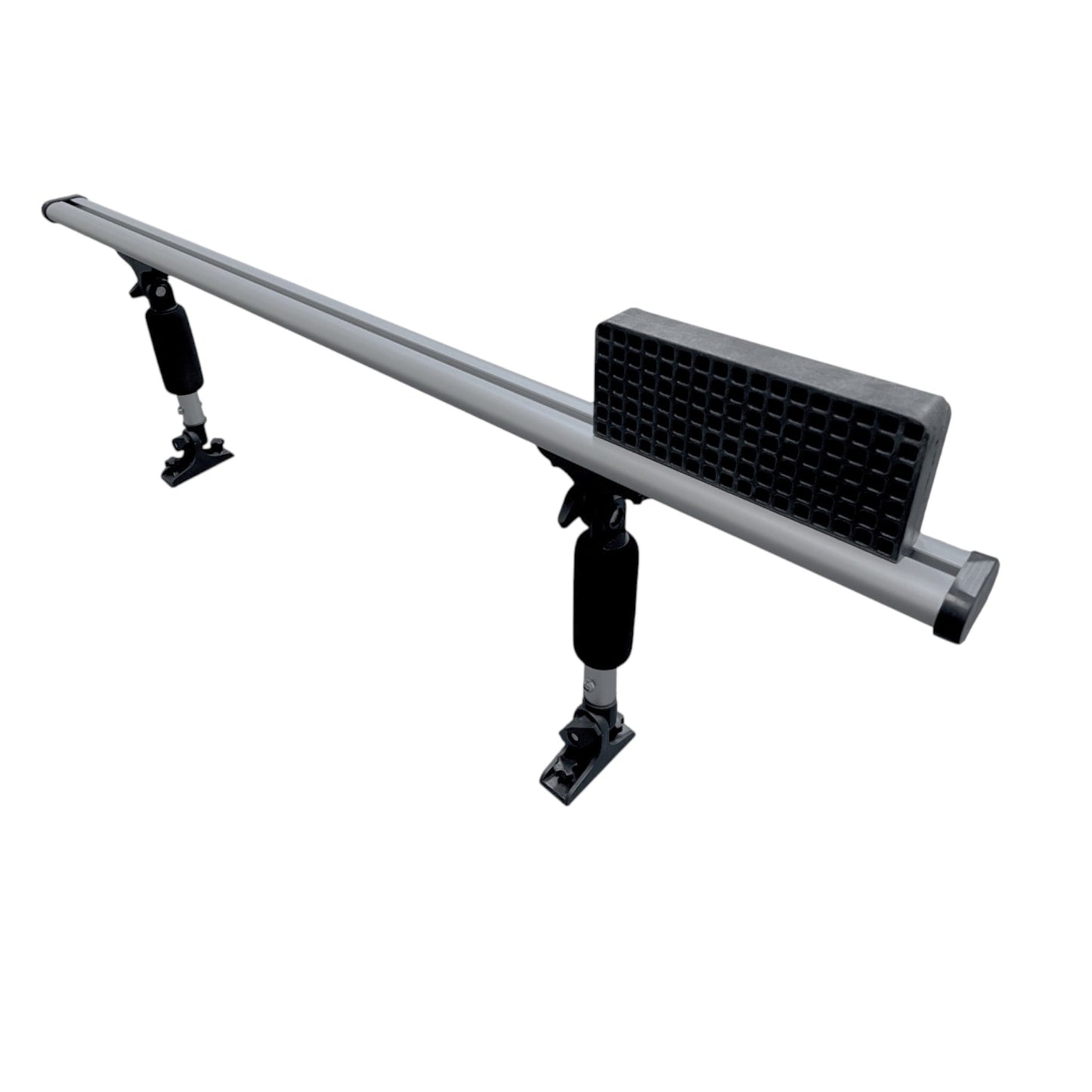 Pactrade Marine Trolling Motor Rack Fishing Kayak Trolling Motor Mount Universal Scupper Holes 43.5" Tracks Aluminum Outboard Motor Mounting Bracket Holder Kit Sliding Mechanism