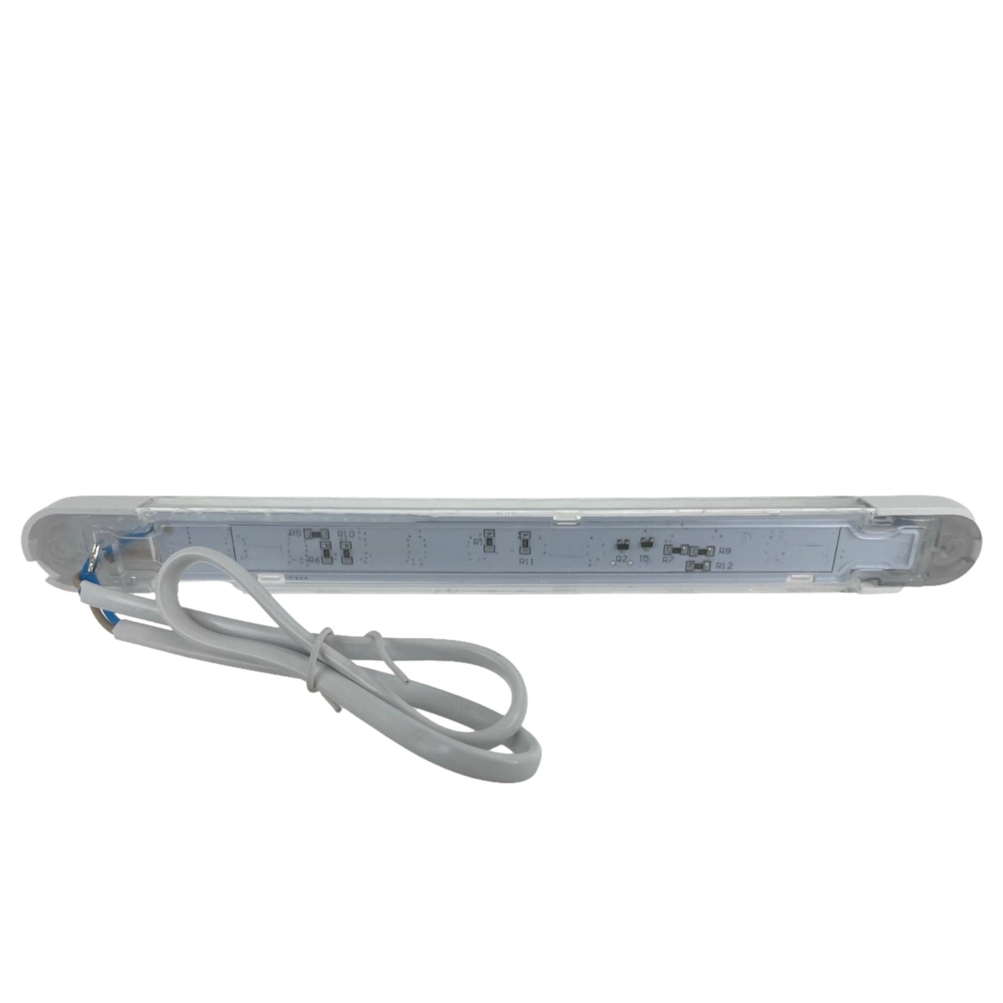 Pactrade Marine LED Strip Courtesy Light White PC Plastic Housing Nature White Surface Mount with Switch DC12V 4WCE RoHS Certified 9-1/2"x1/2" x7/8" (Nature White / Red)