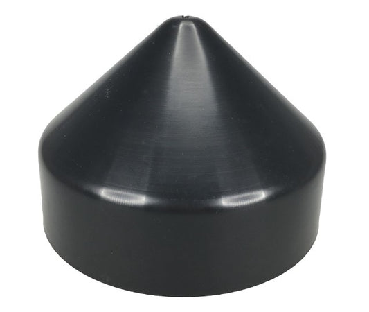 Pactrade Marine Boat Dock Post 7" Black Piling Cone Cap Cover Plastic