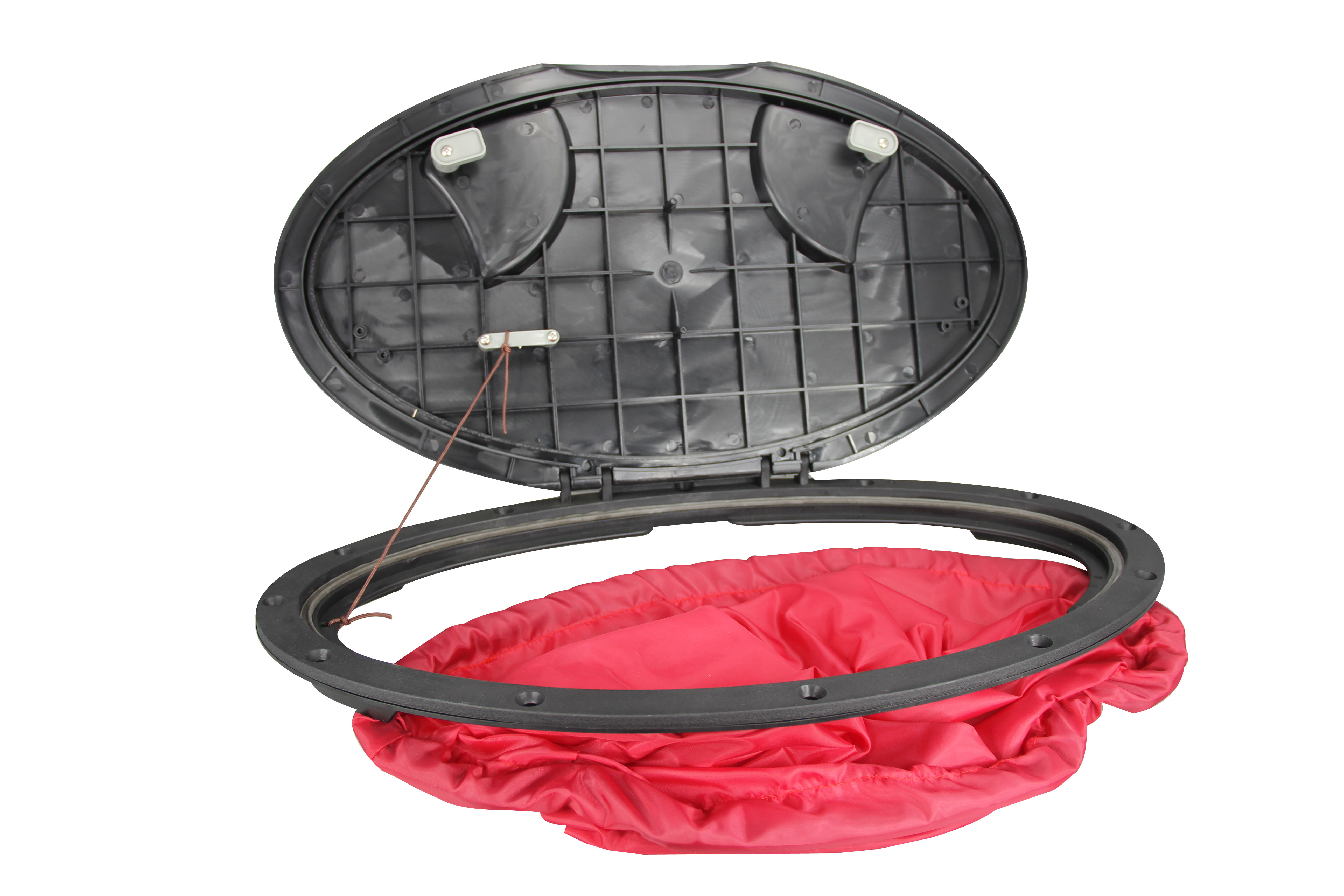 9" Deck Plate Hatch Cover Kit with Storage Bag Marine Inflatable Boat Kayak A0D7 