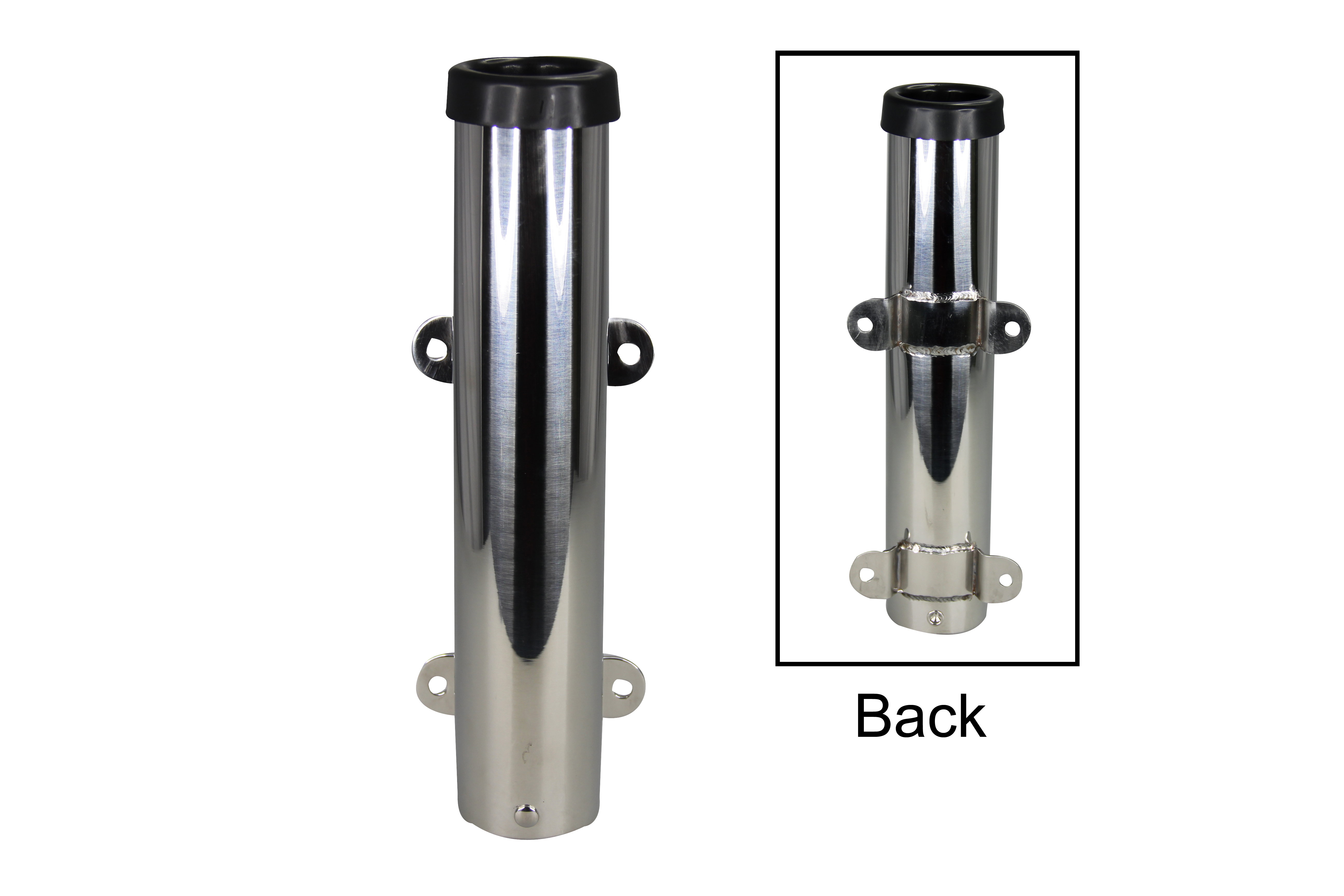 Side Mount Stainless Steel 304 Fishing Rod HOlder with PVC Liner