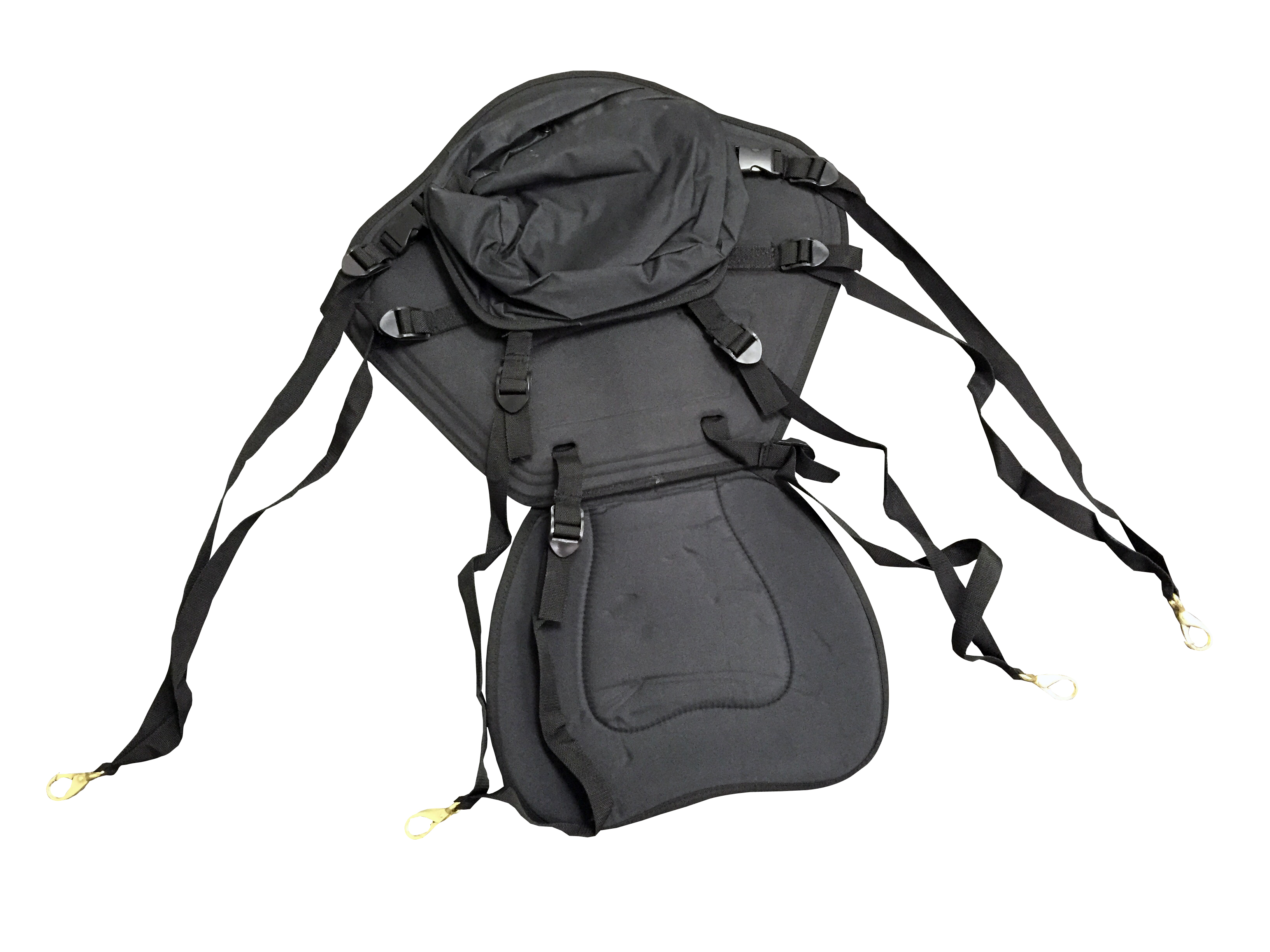 Adjustable Padded Deluxe Kayak Seat Detachable Back Backpack/Bag Canoe Backrest 