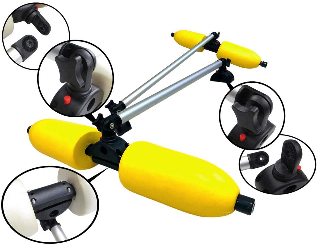 Pactrade Marine Boat Kayak Canoe Yellow PVC Outrigger Arms Stabilizer System  Fis Marine and RV Lighting & Accessories - Pactrade MarineTAGLINE
